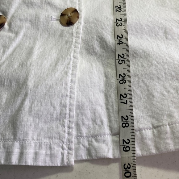 J. Jill White Double-Breasted Linen Blend Blazer - Picture 8 of 8